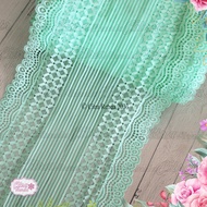 (Per Meter) RDS448 Lace Meter Imported Lace/ Meter Elastic Stretch Lace/ 19.5cm WideTOSCA