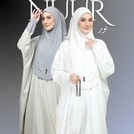 NUUR Telekung Jubah Solat Premium by Emerald Exclusive + Bag Travel Breastfeed Umrah 1 Piece Haji