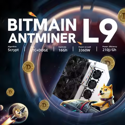New Bitmain Antminer L9 16.2GH/s 3360W Dogecoin Miner Scrypt Algorithm DOGE LTC BEL Crypto Miners As