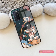 A52 A92 A16e A16k A15s A1k A5s A7 A12 A11k Case Oppo [W117] - Silicone Glass - Soft Case Ren0 4 5 5f