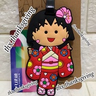 日本和服 小丸子 行李牌 姓名牌 掛牌 登機牌 Travel 櫻桃小丸子 吊牌 旅行袋掛牌 旅行用品 人名牌 Luggage Tag 行李掛牌 Chibi Maruko Chan 人名牌 Decora