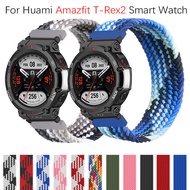 Nylon Elastic Braided solo loop Strap For Huami Amazfit T-Rex 2 Band Bracelet Smart watch Accessories