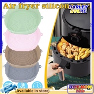 【Barley】Air Fryers Oven Baking Tray Fried Chicken Basket Mat AirFryer Silicone Pot Round Replacemen Grill Pan Accessories