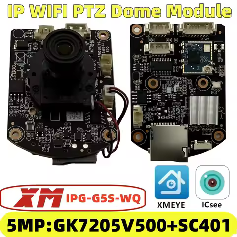 WIFI AP IPG-G5S-WQ 5MP XM IP Camera Module Board IRC M12 Lens GK7205V500+SC40 2880*1616 ICsee XMEye 