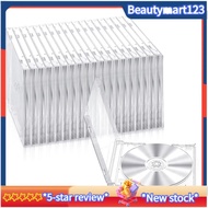 Plastic CD Jewel Case for Storage CD Case Standard Single Clear CD Case DVD Case for Protection Repl