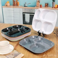 New Split Plate Food Grade Four Grid Plate Plate Dinner Dividing Plate 211 Rice Plate Weight Loss Pl