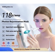 Photon Rejuvenating Facial Beauty Instrument Household Facial Mask Red Blue Orange Light led Face Mask KD036P