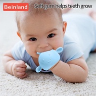 Beinland Baby silicone teether baby grinding stick rattle teether mushroom bell teether baby teether