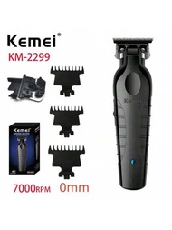 1入kemei Km-2299無線修剪機,type-c可充電電動理髮器,理髮師零間隙理髮剪切機,7000rpm