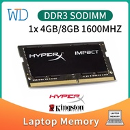 HyperX 4G 8GB RAM DDR3L 1600MHz หน่วยความจำแล็ปท็อป204Pin 1.35V SODIMM PC3L-12800 Ddr3l RAM หน่วยความจำโน้ตบุ๊คใหม่