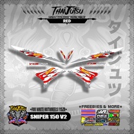 SNIPER 150 V2 DECALS ( FOR WHITE HOTWHEELS Y15ZR )【ThaijutsuStickers】