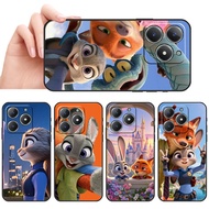 Waterproof soft silicone phone Realme C51S C67 C68 C63 C61 P1 Note 50 Cute Animal Character Doodle c