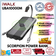 iWalk Scorpion Air Mag 10000Mah Magnetic Wireless Powerbank Built in PD (Power Delivery) with Type-C
