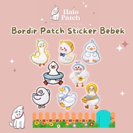 Duck Embroidery PATCH STICKER/CUTE DUCK Embroidery PATCH