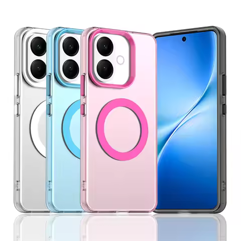 Translucent Case For Vivo iQOO Z10R Case Vivo iQOO Z10R Magnetic Adsorption Wireless Charge Back Cov