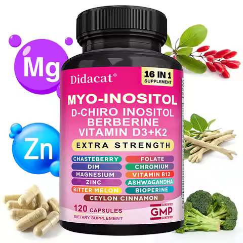 Inositol and D-Chiro-Inositol,Vitamin D3+K2 Capsules,Support Women's Health,Balance Heart Health,Pro