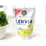 Lervia Sabun Susu Cair Plus Avocado 400 ml / Sabun Cair Lervia