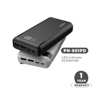 [ORIGINAL]PINENG PN-861PD Type-C PD+QC 20W 20000mAh Quick Charge 3.0 PN861PD Fast Charge Power Bank