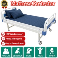 Waterproof Mattress Cover With Elastic Fixed Straps Baby/Adult Diaper Nursing Pad Washable Bedsheet 