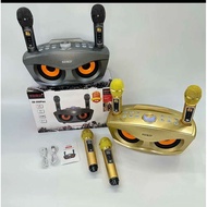 SDRD SD 306 Plus Wireless Bluetooth Dual Microphone Home Karaoke set Speaker  bluetooth speaker base