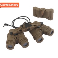 การมองเห็นได้ในเวลากลางคืนแว่นตาหมวกกันน็อคพับได้กล้องสองตาที่ยึด NVG สวมใส่ต่อต้านการมองเห็นได้ในเว