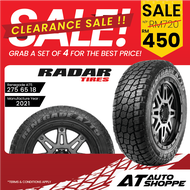 (Clearance Year 2021) Radar Renegade AT5 18" Tyre 275 65 R18 4X4 4WD (1 Tire)