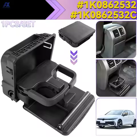 Central Console Armrest Rear Cup Drink Holder for VW Jetta MK5 GOLF GTI MK5 6 RABBIT EOS 2006-11 1K0