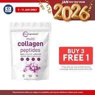 【Buy 3 get 1 free】 Micro Ingredients Multi Collagen Powder - Hydrolyzed Protein Peptides Type I,II,I