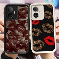 NB-16 Dark red lips Shockproof Casing for OPPO F25 Reno 10 11 11F 13F Realme C55 Narzo N55 C67 Pro