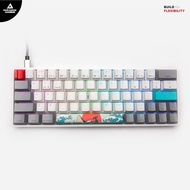 Paradox Gaming Keyboard 64% RGB GH64-PBT Sea&Sun Green SW type-C White