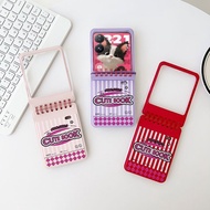 New Portabl Protection Case For Samsung Z Flip 5 Folding Screen Protector Phone Case Cute Samsung Z 