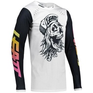 Long-sleeved Speed Surrender Jersey LEATT Retro Off-Road Top Cycling Jersey GP Racing Jersey Car Jersey MOTO Rider Motorcycle Half-Sleeved Off-Road Motorcycle Jersey Quick-Drying Clothing Mountain Bike