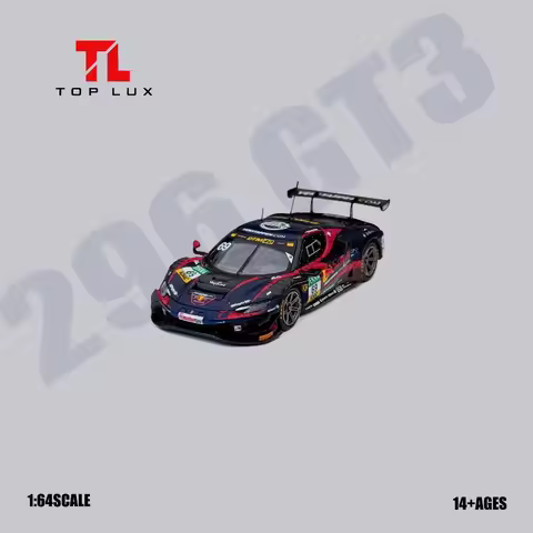 TOP LUX 1:64 Ferrari 296 GT3 Red Bull 69# 2024 DTM Diecast Car Model