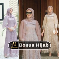 (Bonus Hijab) modern Dress luna modern kebaya Dress