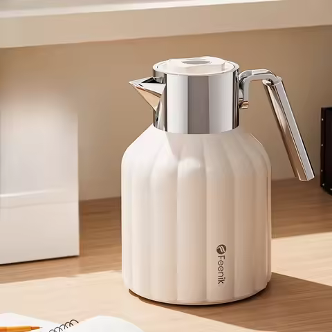 New Home Large Capacity Thermos Kettle 72 Hours Long Lasting Thermos Kettle Glass Red Bile Thermos K