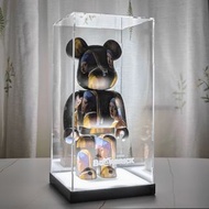 【AOWOBOX】 BearBrick 400%  拼裝一體展示盒 展示箱 LED燈 USB 供電 display box 亞加力 模型盒 亞加力展示盒 燈