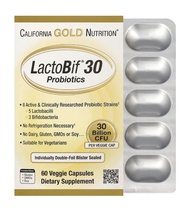 (30B-60) California Gold Nutrition LactoBif® 30 Probiotics, 30 Billion CFU, 60 Veggie capsules best 