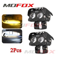 MOFOX B2 Laser Gun MDL 40W Motorcycle LED Lights Dual Color Hi/Lo Mini Driving Light Auxiliary Light