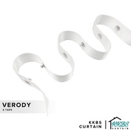 KKBS CURTAIN Verody S Track/ Ripple Fold Curtain Railing Tape