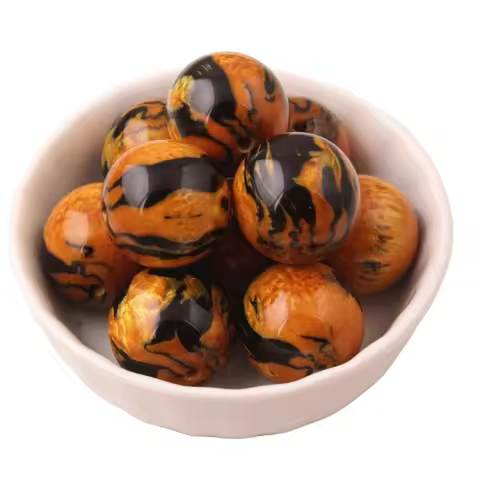 Kwoi Vita AAA Quality 100pcs 20mm Colorful Resin Gold Willow Beads