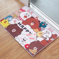 Crystal Velvet Toilet Floor Mat Non-slip Bathroom Floor Kitchen Bedroom Mat Carpet Murah Bathroom Ma