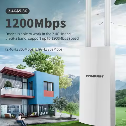 Comfast Outdoor Wireless AP 5 ghz WIFI Router 300/1200Mbps Poe Access Point AP WIFI Bridge Repeater 