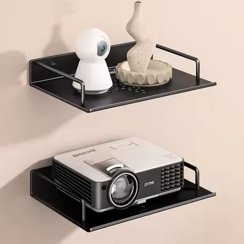 Wall-mounted Projector Stand WiFi Router TV Set-top Box DVD Punch-free Storage Rack Bedroom Ornament