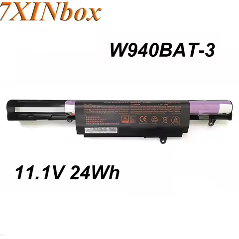 7XINbox W940BAT-3 W940BAT-4 W940BAT-6 11.1V 24Wh Original Laptop Battery For Clevo W94LS Series 6-87