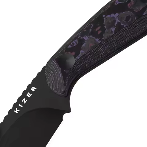 Kizer EDC Fixed Blade Knife 1081A9/1081A10 BUDDY M390/4V Steel Blade Fat Carbon Handle Survival Pock