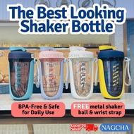 Protein Shaker Bottle Water Gym 500ml 750ml Measurement Marking Fitness Training Sports