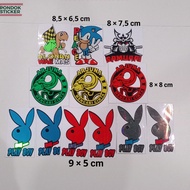 Samurai Play Boy Samurai Peace Arjuna car motorbike cutting Sticker