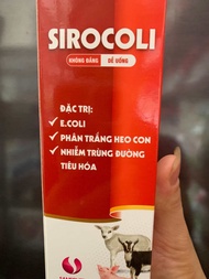 Sirocoli 100ml – Giảm Tiêu Chảy Phân Trắng Do E.coli Trên Heo Con Dê Cừu