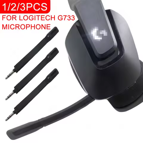 Detachable Noise Cancelling Microphone Microphone Replacement Wireless Gaming Headset Mic for Logite