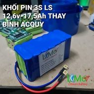 Khối pin Lithium 126v - 175Ah (Gọn nhẹ Dòng xả cao thay thế bình acquy). Pin LiShen mới dòng xả cao.